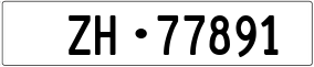 Trailer License Plate